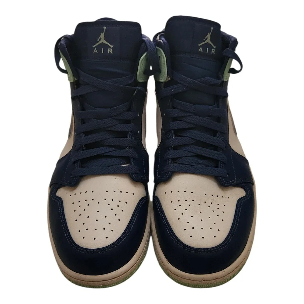 Nike Air Jordan 1 Mid‎ Dutch Green Midnight Navy 554724-413 Mens 11.5